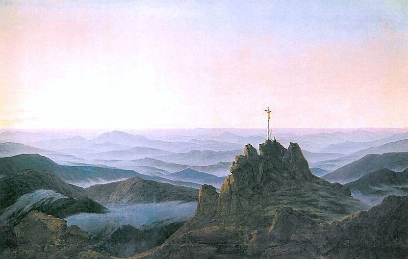 Caspar David Friedrich Morgen im Riesengebirge China oil painting art